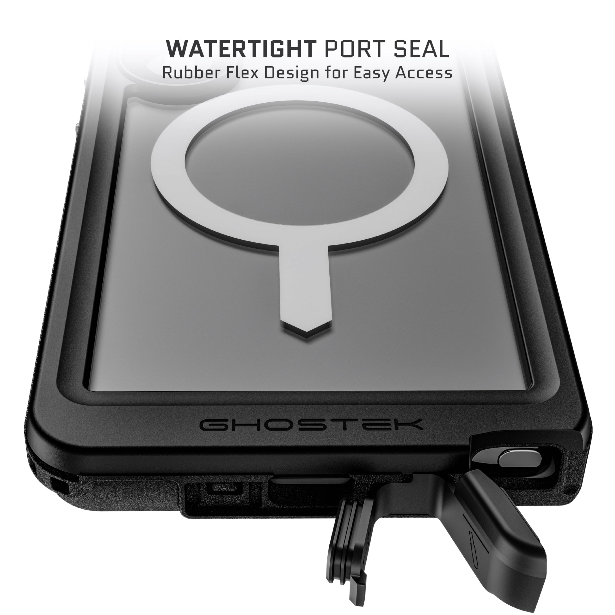 Ghostek Nautical Slim S25 - Custodia ultra impermeabile con pellicola protettiva per lo schermo e copriobiettivo della fotocamera, robusta, resistente, magnetica, compatibile con Samsung Galaxy S25