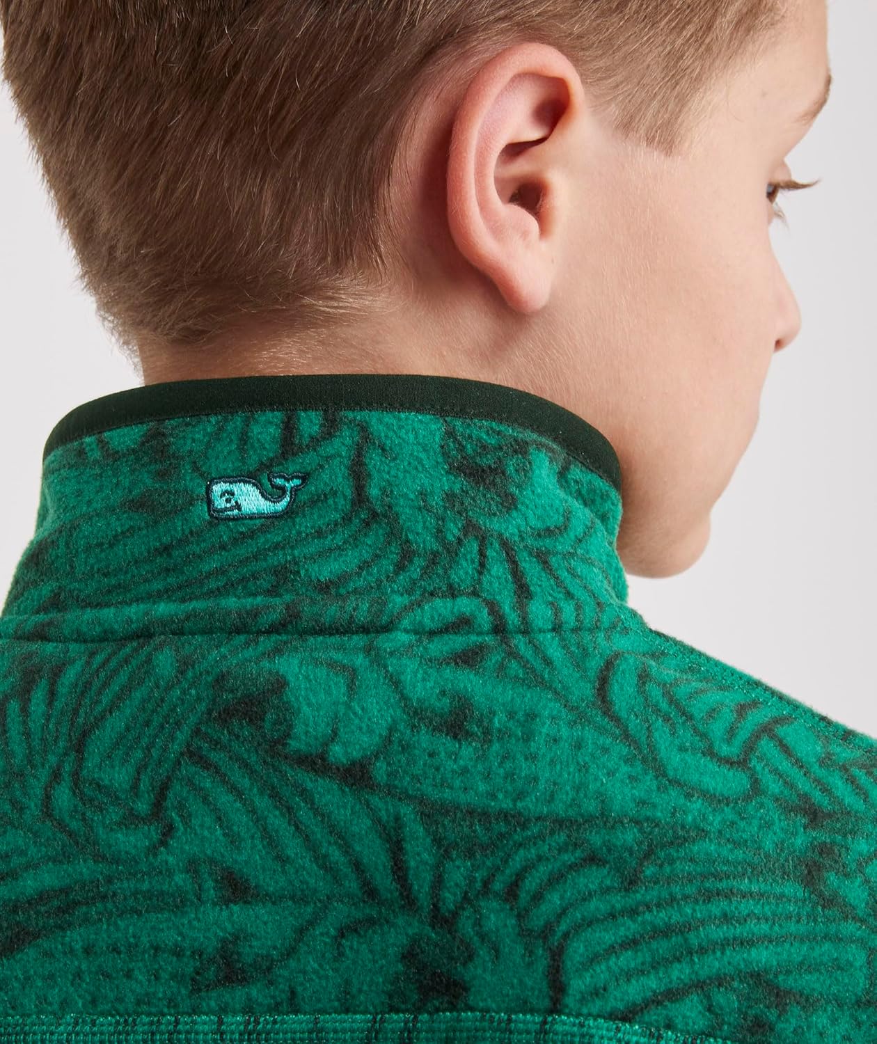 vineyard vines Boys' Harbor Fleece Quarter-snap - Image 3