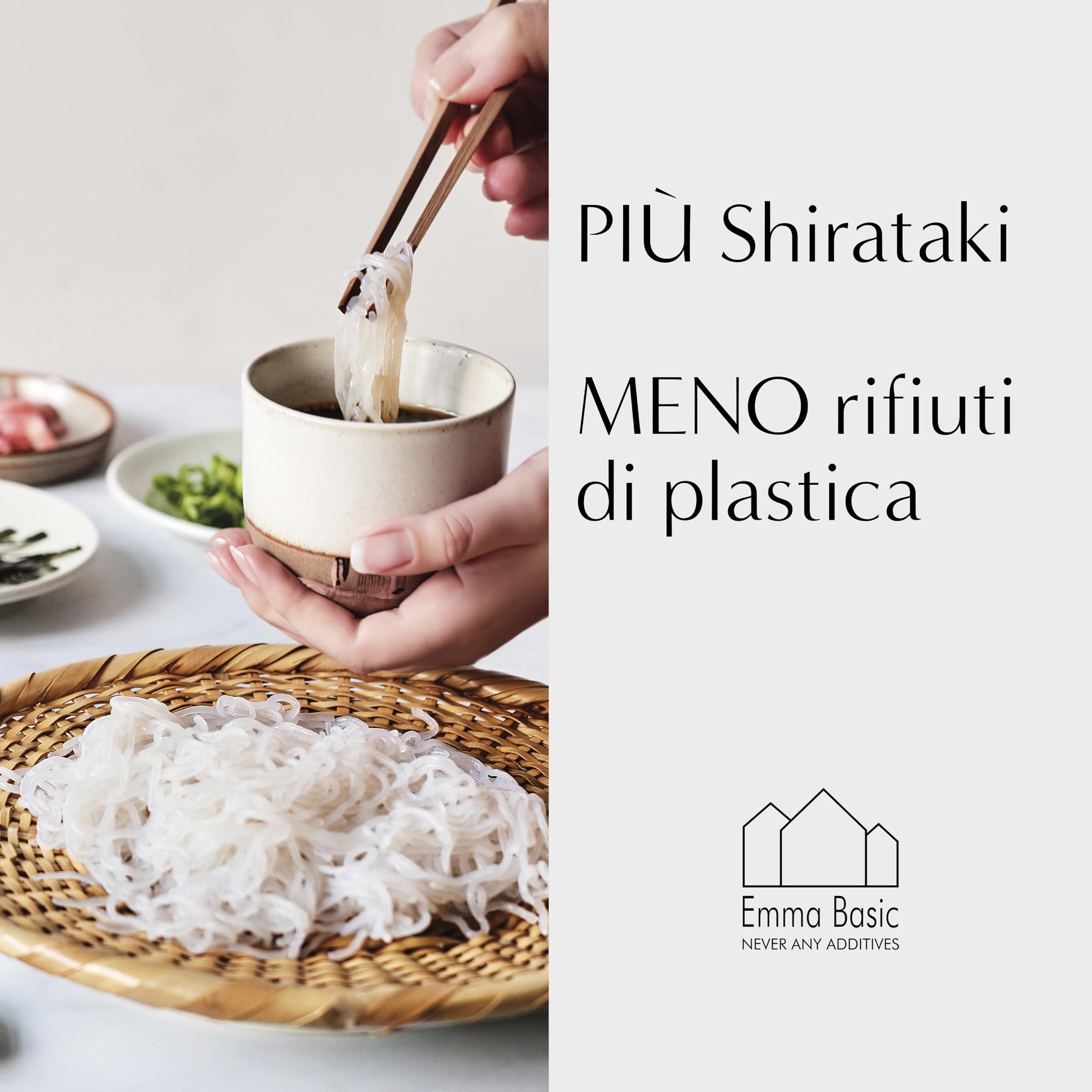 Emma Basic - Shirataki Konjac Noodles 270 g (confezione da 12) - Vegan - Senza glutine