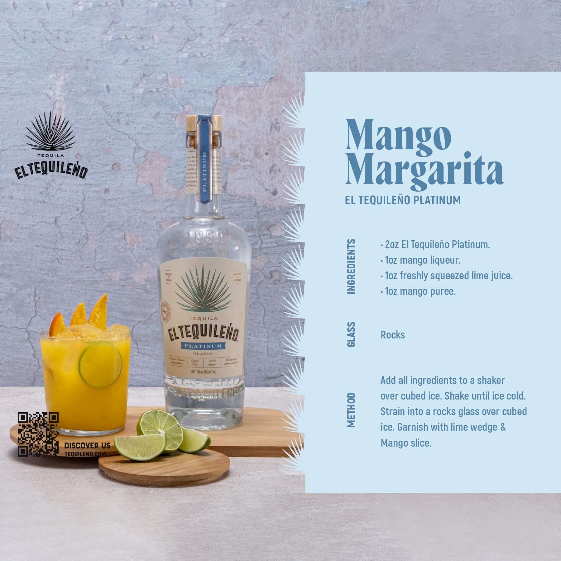 El Tequileno Tequila Platinum Blanco 70 cl