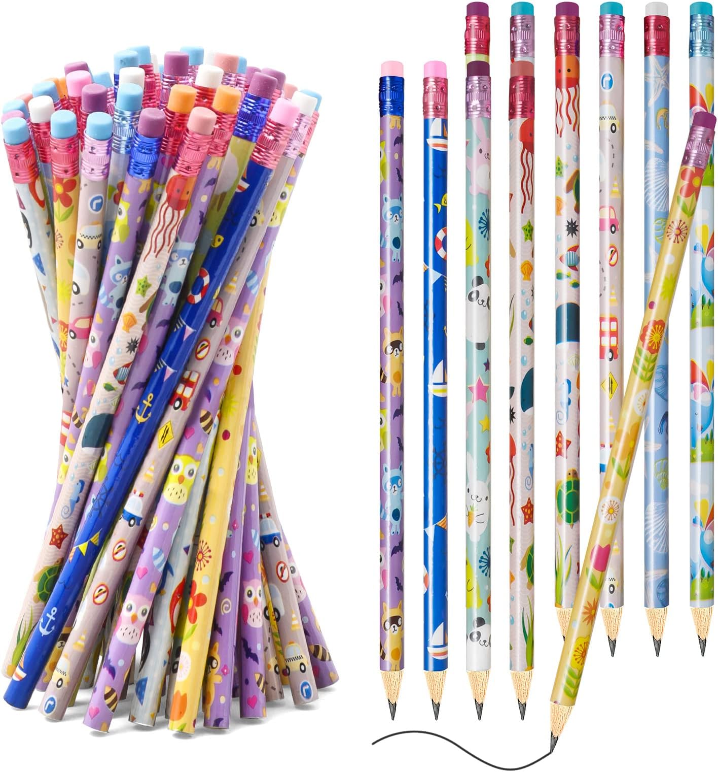200 Pcs Bulk Inspirational Pencils for Kids Fun Pencil Motivational