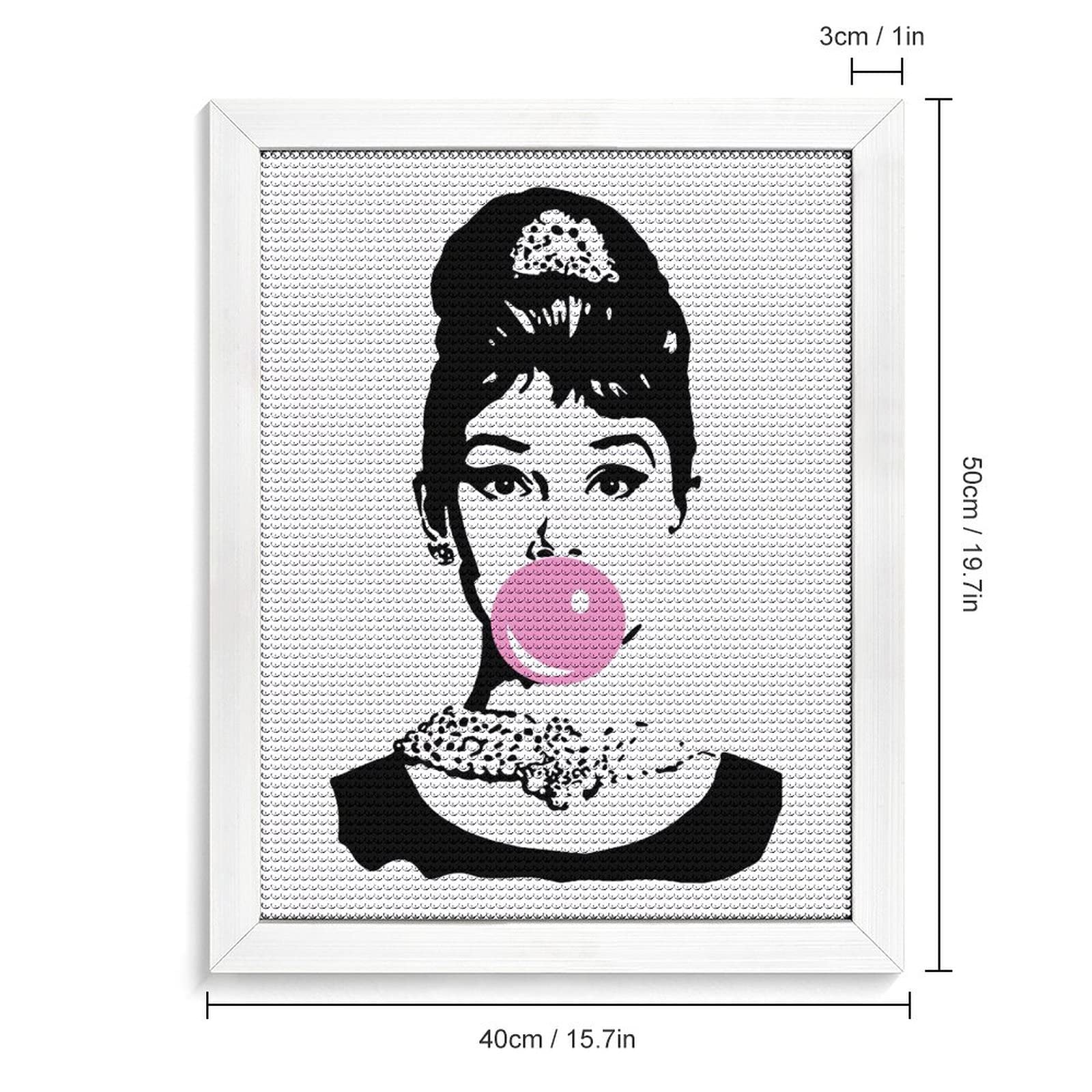デリカビーズ織/MUYUKI/ハンドメイド/額絵/オードリー・ヘプバーン Amazon | オードリー・ヘップバーン ダイヤモンドアート 5D ビーズ