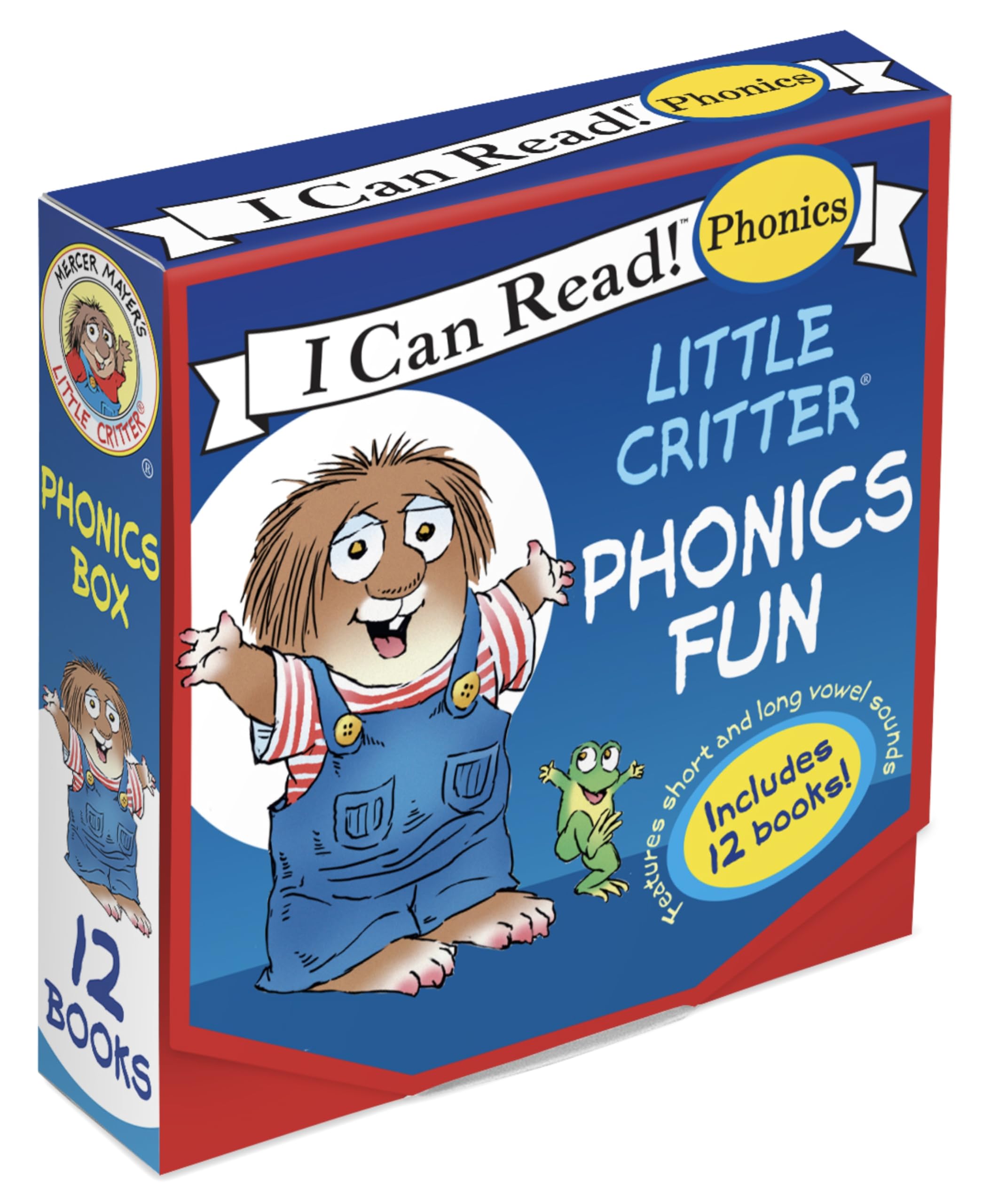Little Critter 12-Book Phonics Fun!: A Box of 12 Mini-Books Featuring Short and Long Vowel Sounds (I Can Read Phonics)