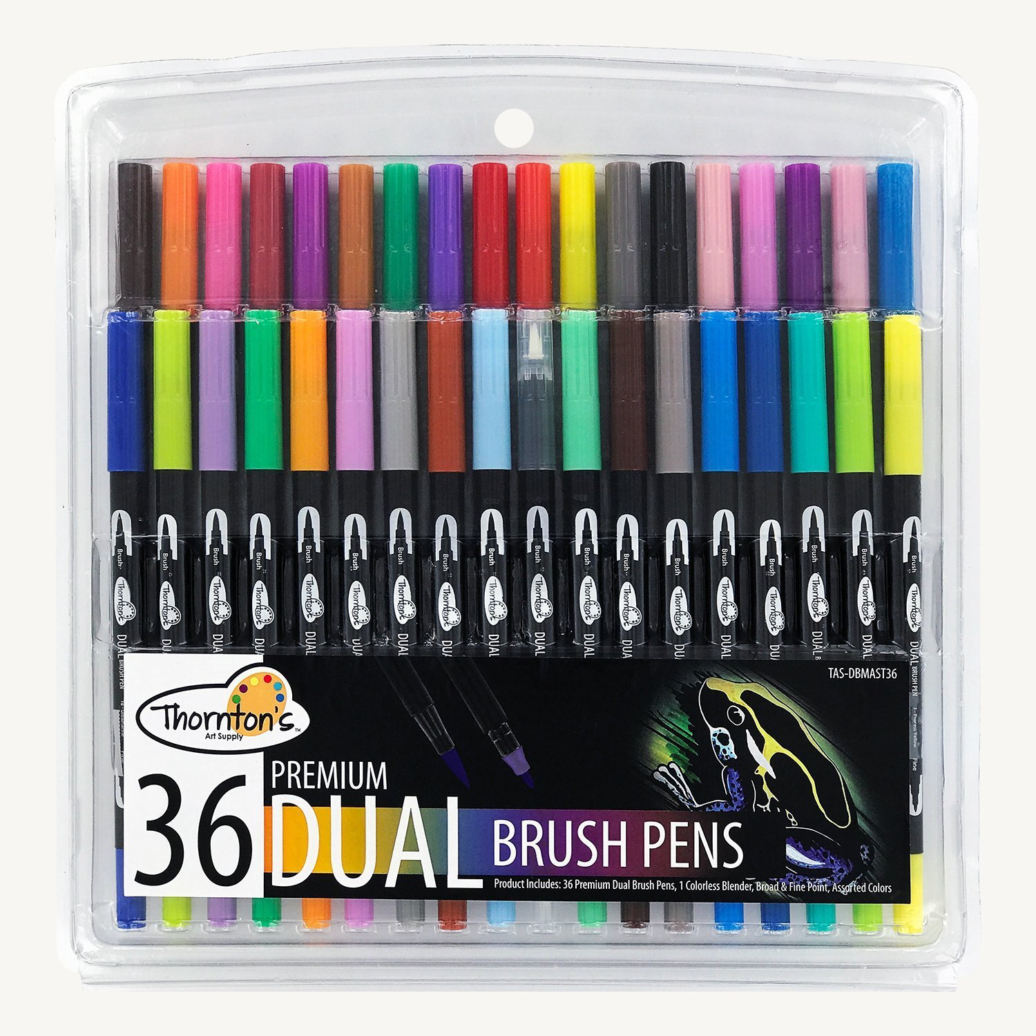 Buy Thornton's Art Supply Professional Dual Tip Flexible Brush Pen Art
