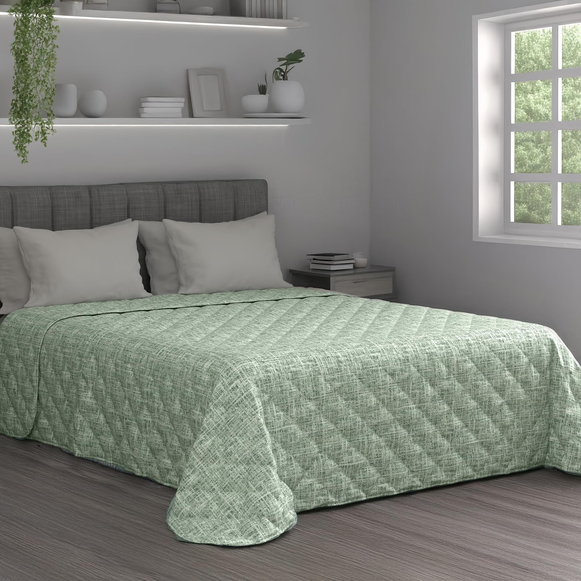 Trapuntino Matrimoniale 260x270cm - 100% Cotone Certificato | 4 Stagioni | Morbido E Traspirante - Foto 2