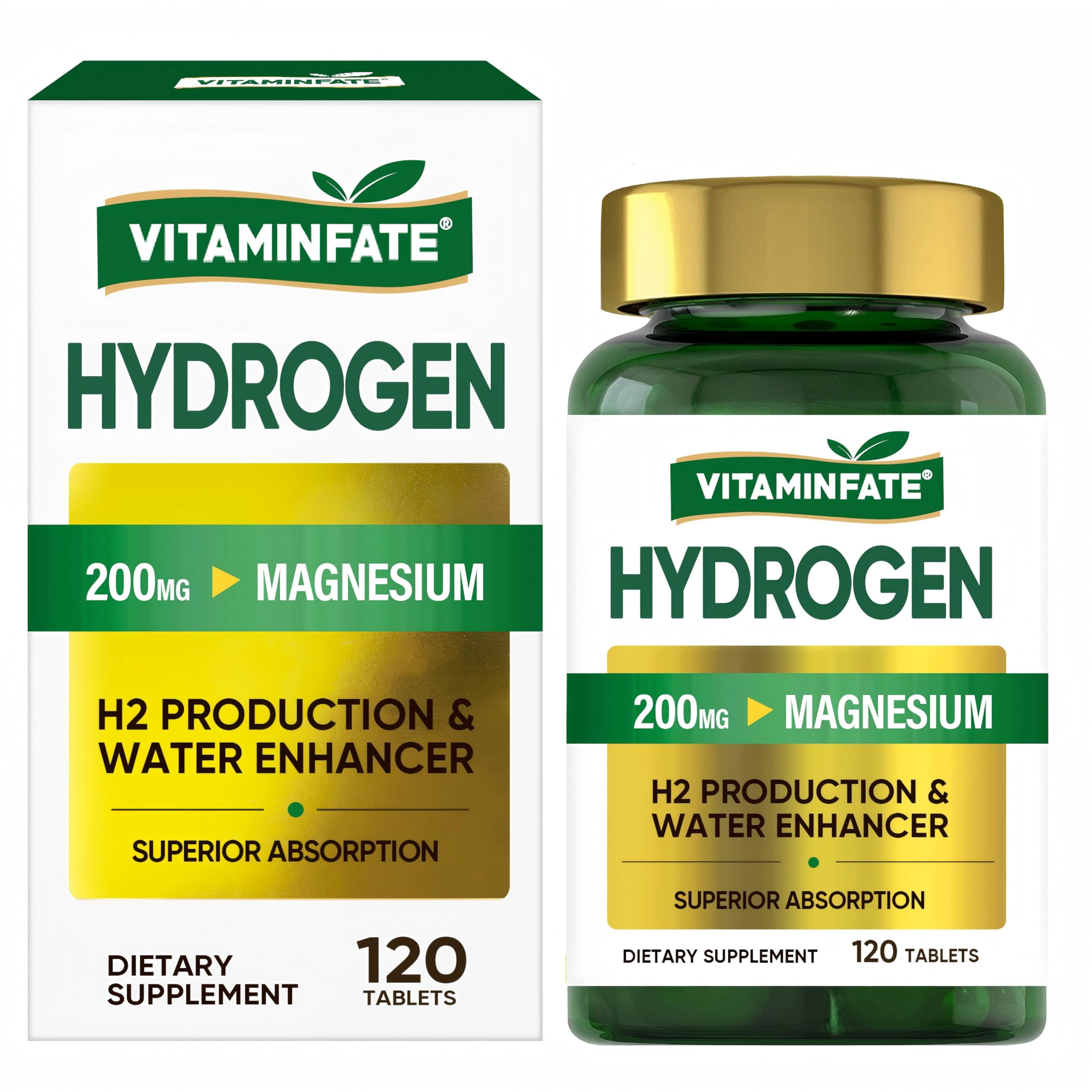 VITAMINFATE Hydrogen Water Tablets with Magnesium & Electrolytes for overall wellness
