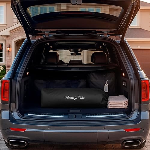 Miniatura 6 de Dream On Me Zoom - Corral portátil en gris oscuro, ligero y portátil de fibra de 3 pulgadas, certificado Greenguard Gold, cubierta de vinilo