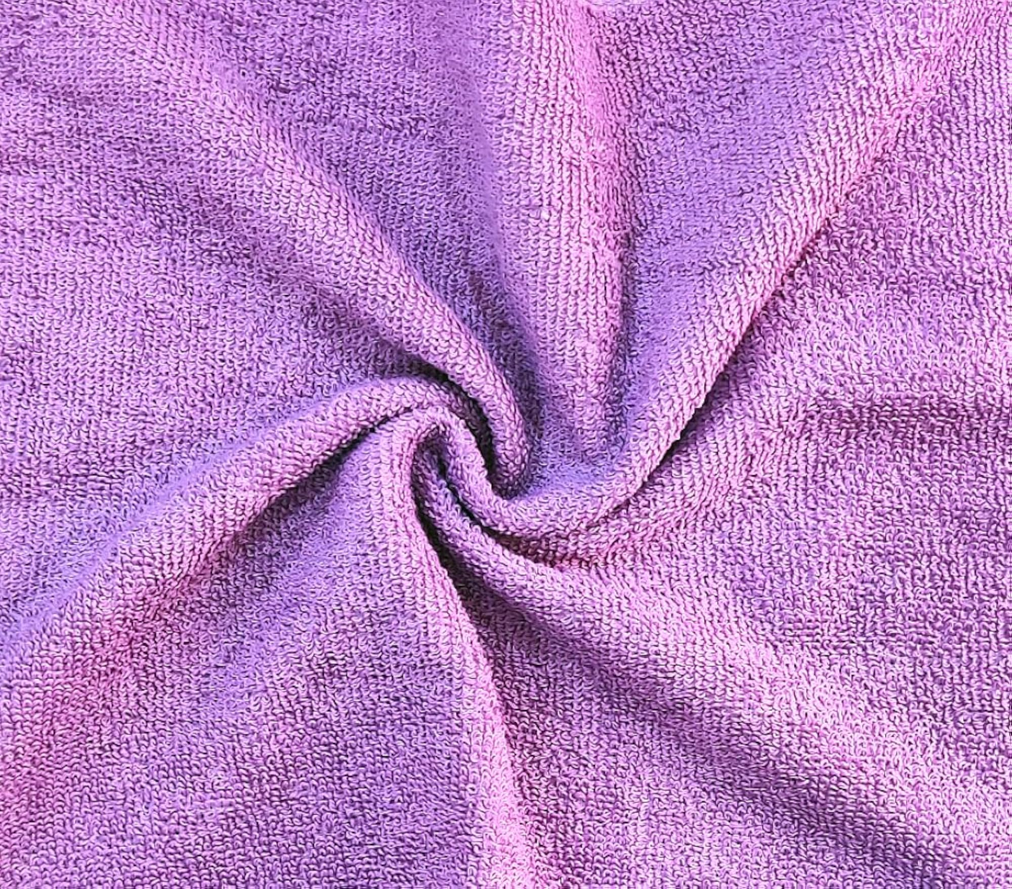 Small Cotton Face Towels Set of 18, Purple