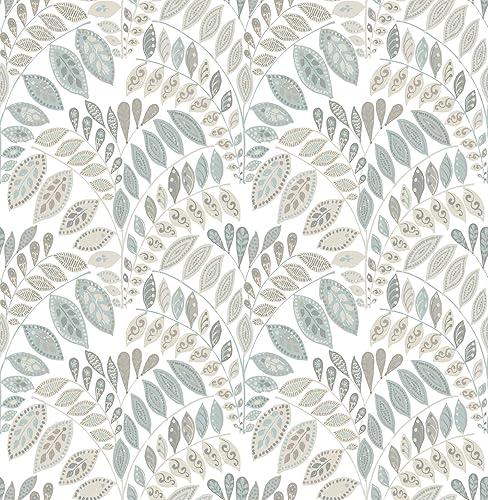 NuWallpaper NUS3260 Gustavus - Papel tapiz para despegar y pegar, color azul