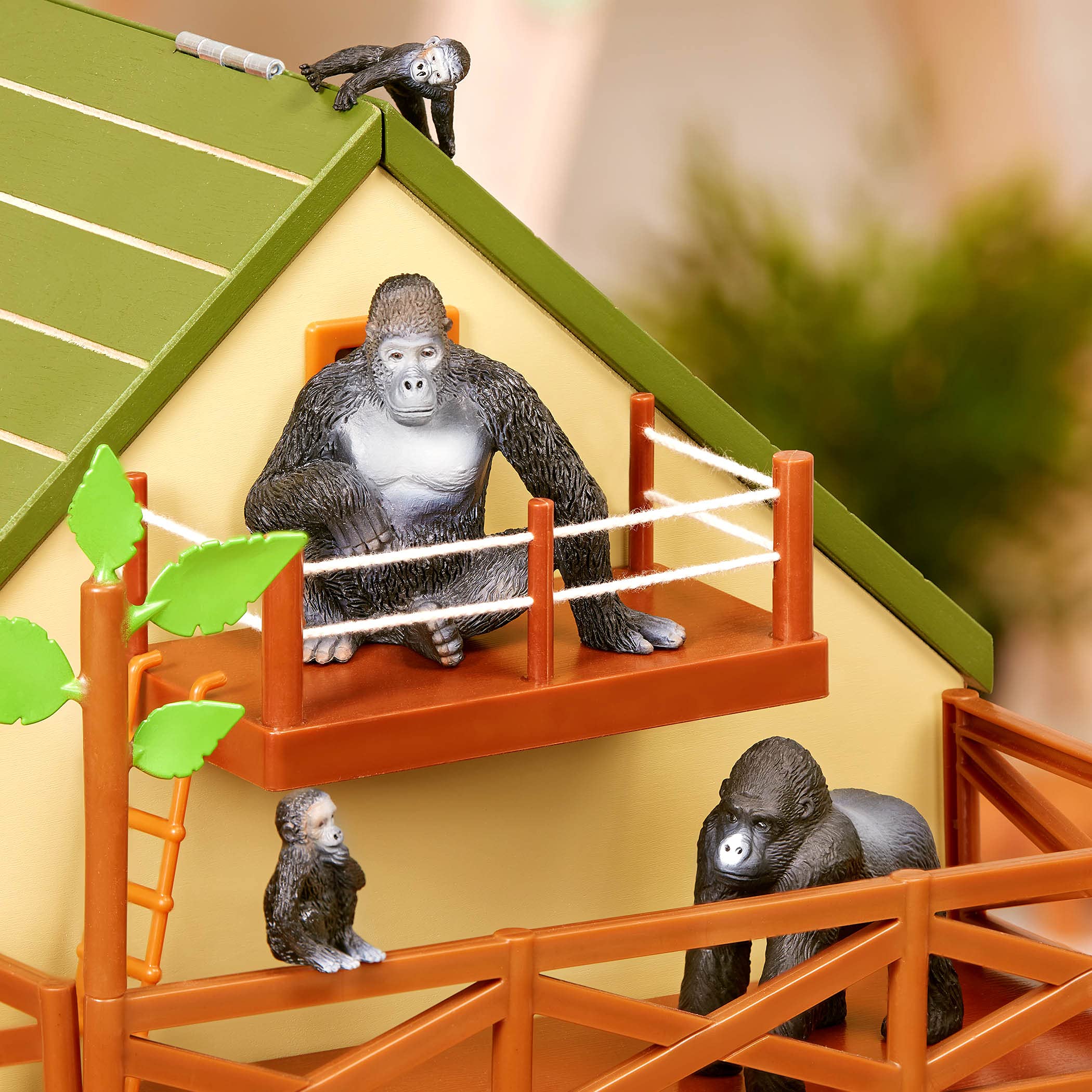 Terra by Battat Gorilla Family Small Gorilla Animal Toy Miniatures