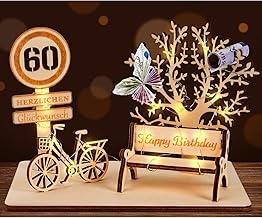 I LOVE MOM Money Gift Wood, Birthday, Bicycle Gift, DIY Three-Dimensional Trees/Bench Decoration, Numbers, for Gifts, Weddings, Parties, Birthdays, Anniversaries (GYY-60)
