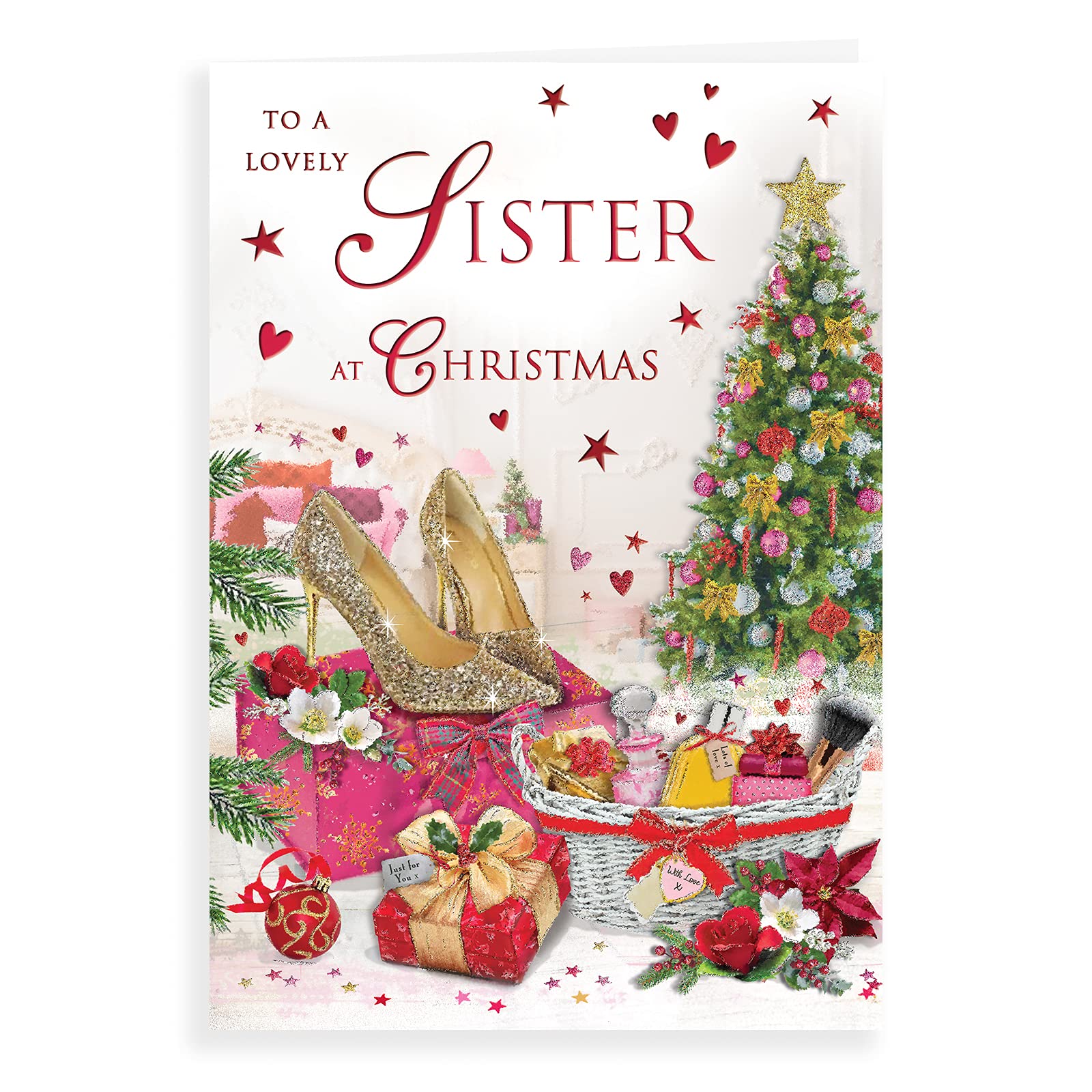 Piccadilly Greetings Traditional Christmas Card Sister - 9 x 6 inches - Regal Publishing, C85443