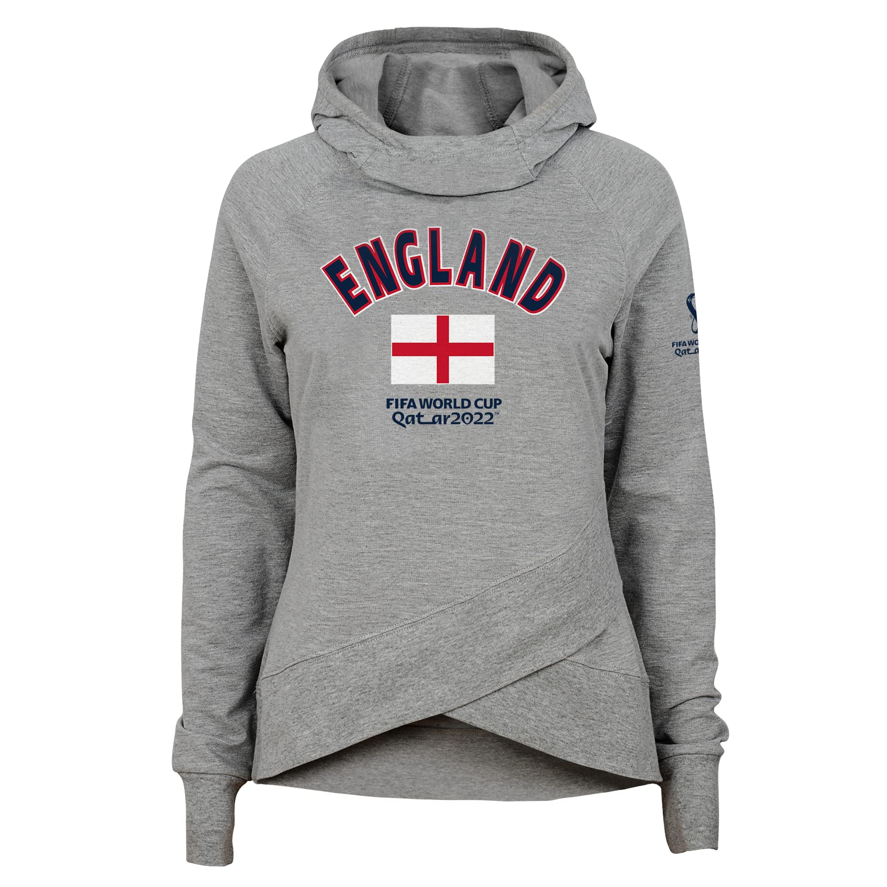 FIFA EKIG6WCASI31 England 2022 Snood Neck Hoodie Girl's 12-13 Years Heather Grey