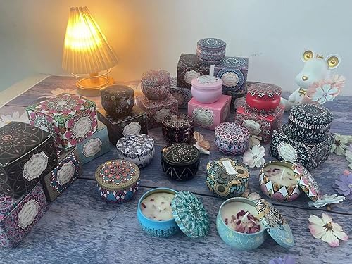 Miniatura 2 de Velas románticas de aromaterapia sin humo, velas de meditación sin humo, vela perfumada de lavanda de primera calidad, vela de cera de soja natural