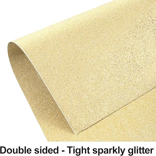 Miniatura 10 de Cartulina plateada con purpurina de doble cara de 12 x 12 pulgadas para Cricut, 24 hojas de cartulina plateada de 12 x 12 pulgadas, papel plateado