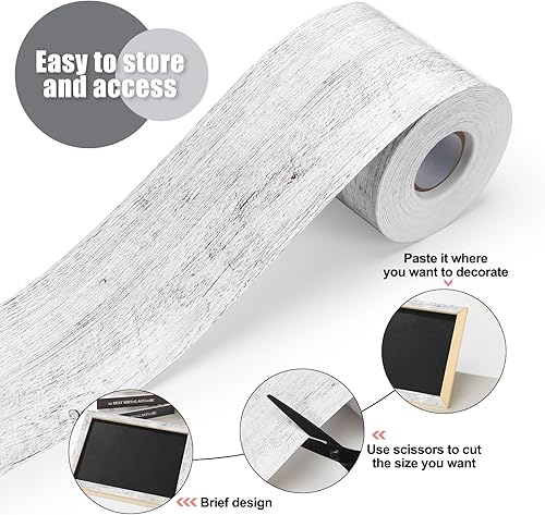 Miniatura 3 de Zonon Borde para tablón de anuncios para el aula, 65 pies, bordes rectos, decoración para el aula o la escuela del hogar (granja)