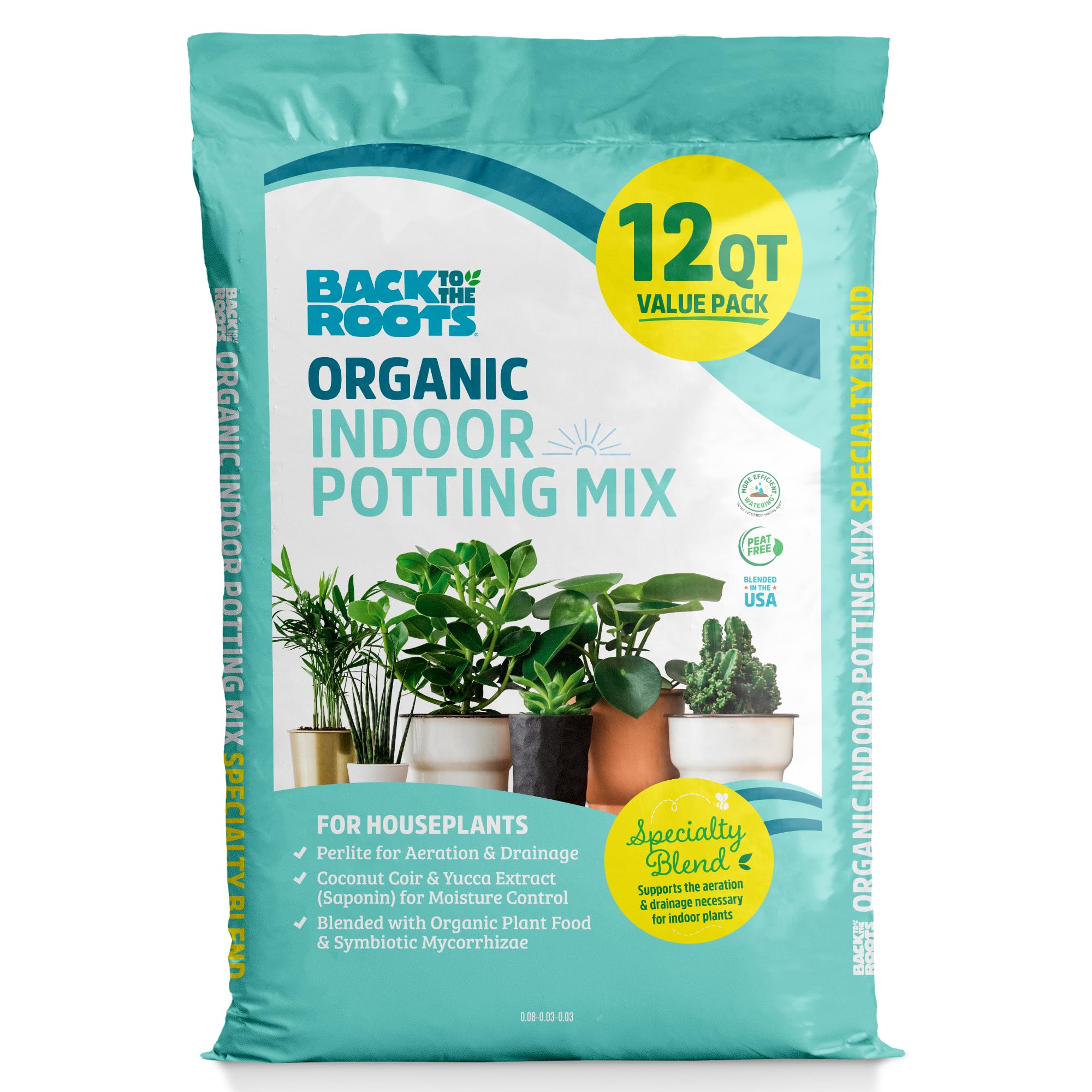 Amazon.com : Back to the Roots 100% Organic Indoor Potting Mix