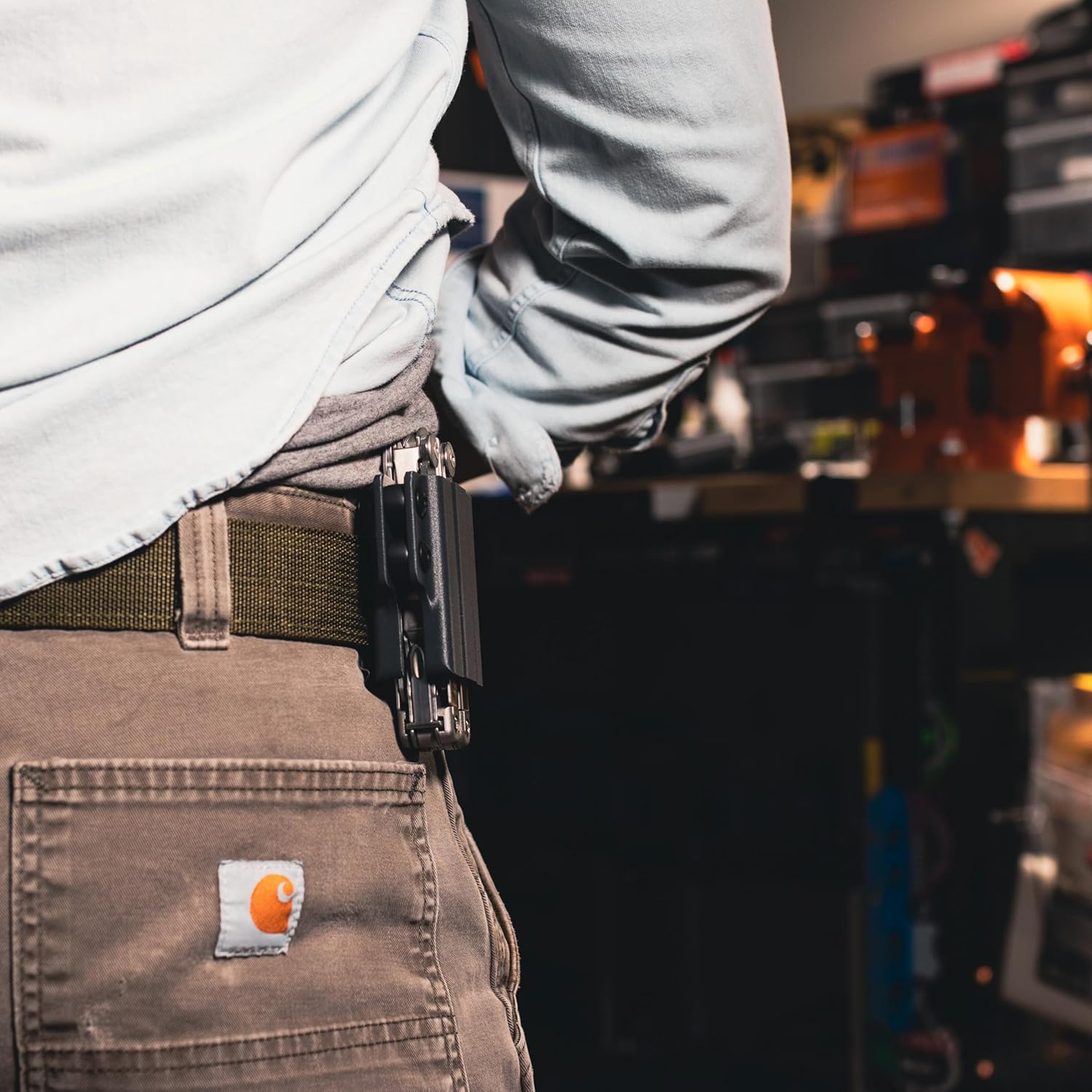 Multitool Holster for Leatherman Surge - Quick Access, Adjustable Retention, Low-Profile Belt Clip for Close-to-Body Carry