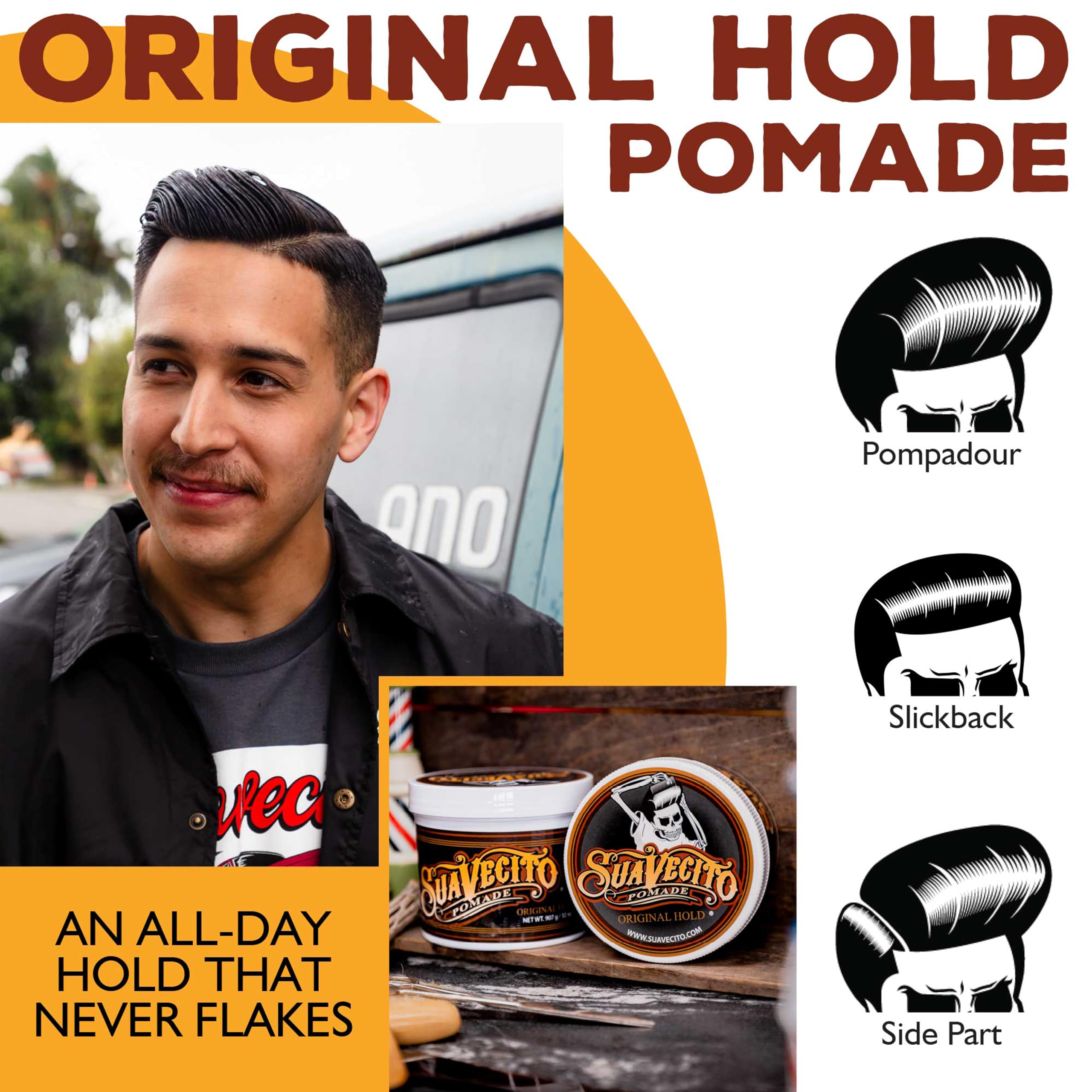 Amazon | Suavecito ポマード、32液量オンス 32オンス | Suavecito