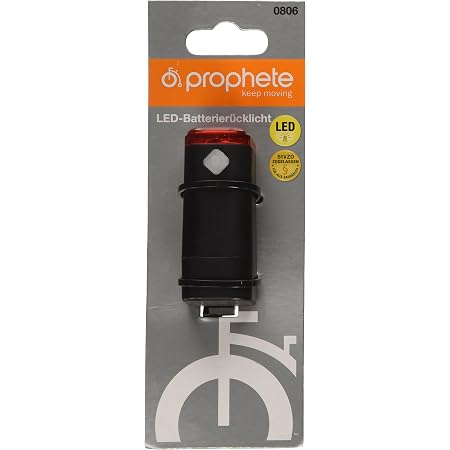 Fischer Fahrrad LED-Rücklicht mit Batterie und Universalhalter ...