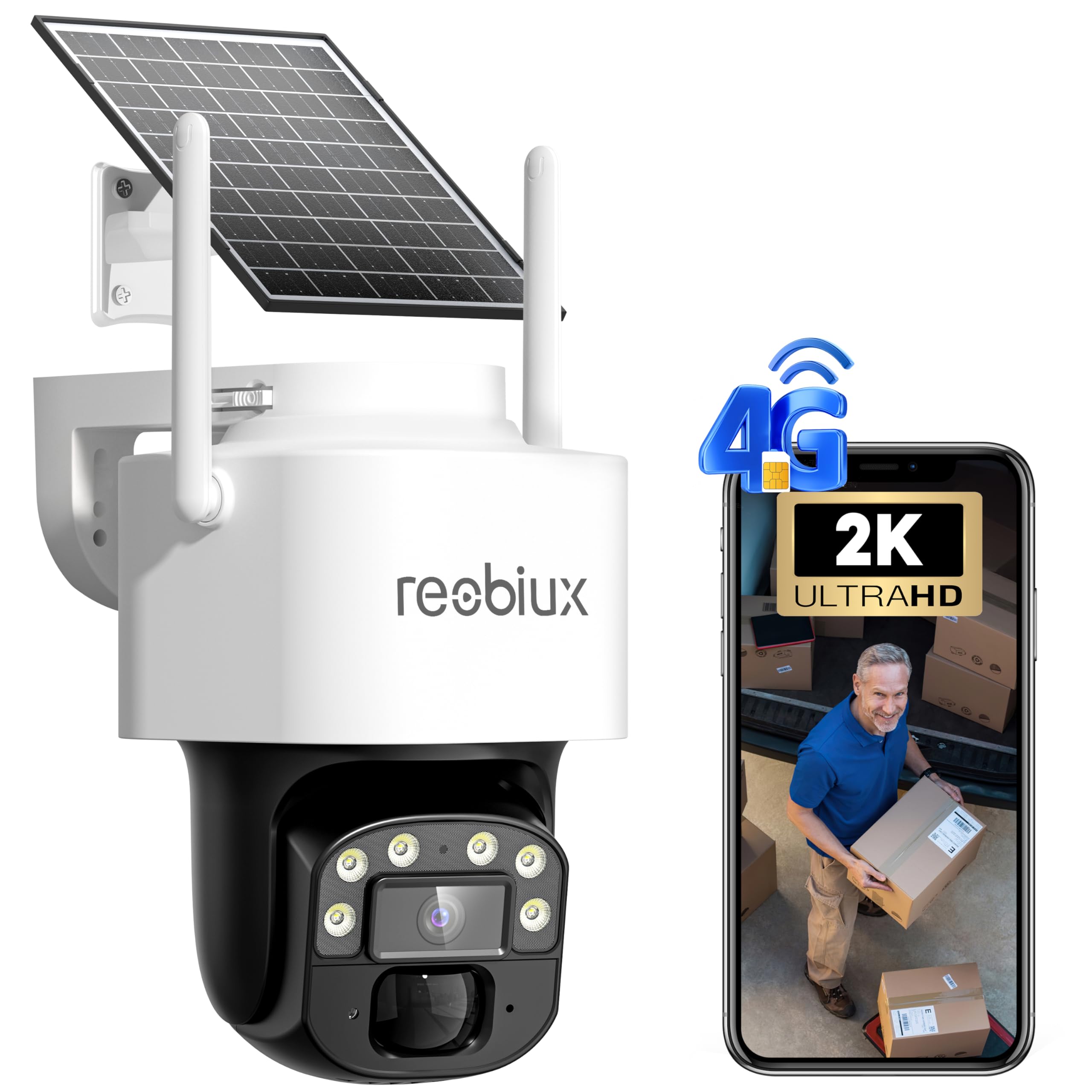 Amazon.com : Reobiux 4G LTE Cellular Solar Security Cameras