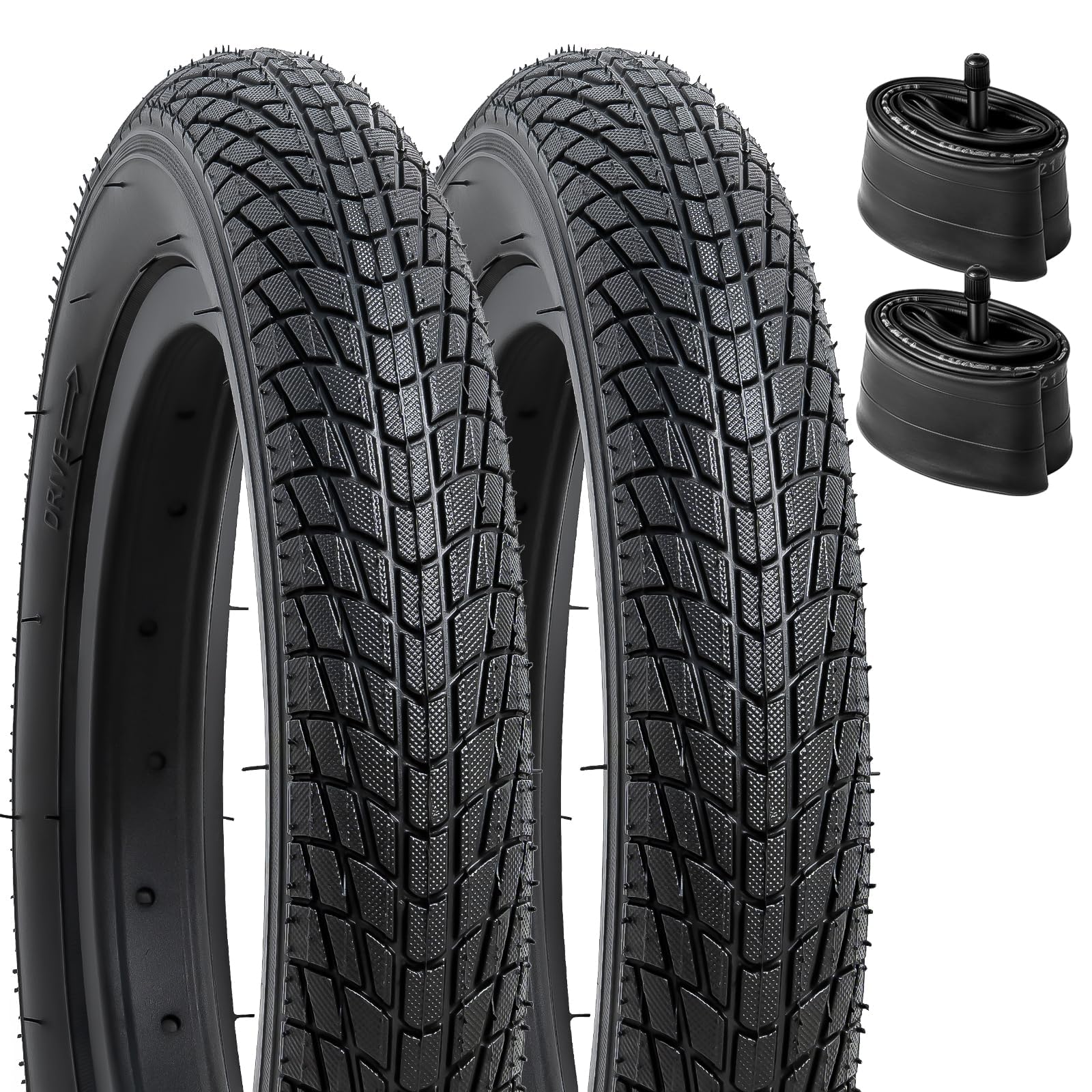 YunSCM 2PCS 12.5 Kid Bike Tyre 12 1/2x2 1/4 (12.5x2.25) ETRTO 57-203 and 12/12.5" Inner Tubes SV/AV32mm Valve, Compatible12 1/2 x 2 1/4 12.5x2.25 Child Road Bike Bicycle Tyre and Tube