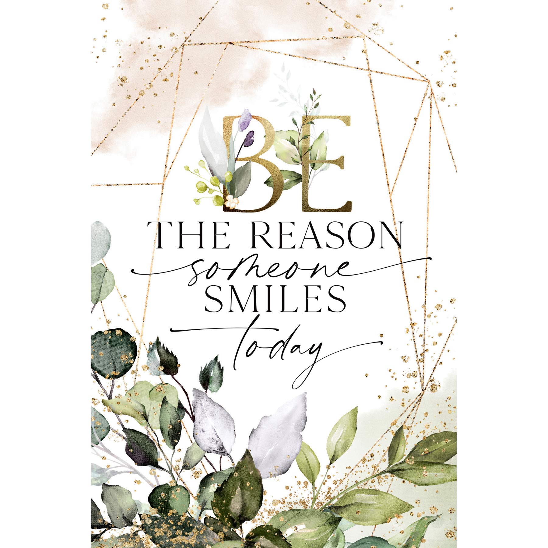 DEXSA Be the Reason Wood Plaque with Inspiring Quotes 6 inches x 9 inches - Elegant Frame Wall & Tabletop Decoration | Easel & Hanging Hook | Be the reason someone smiles today | Made in the USA