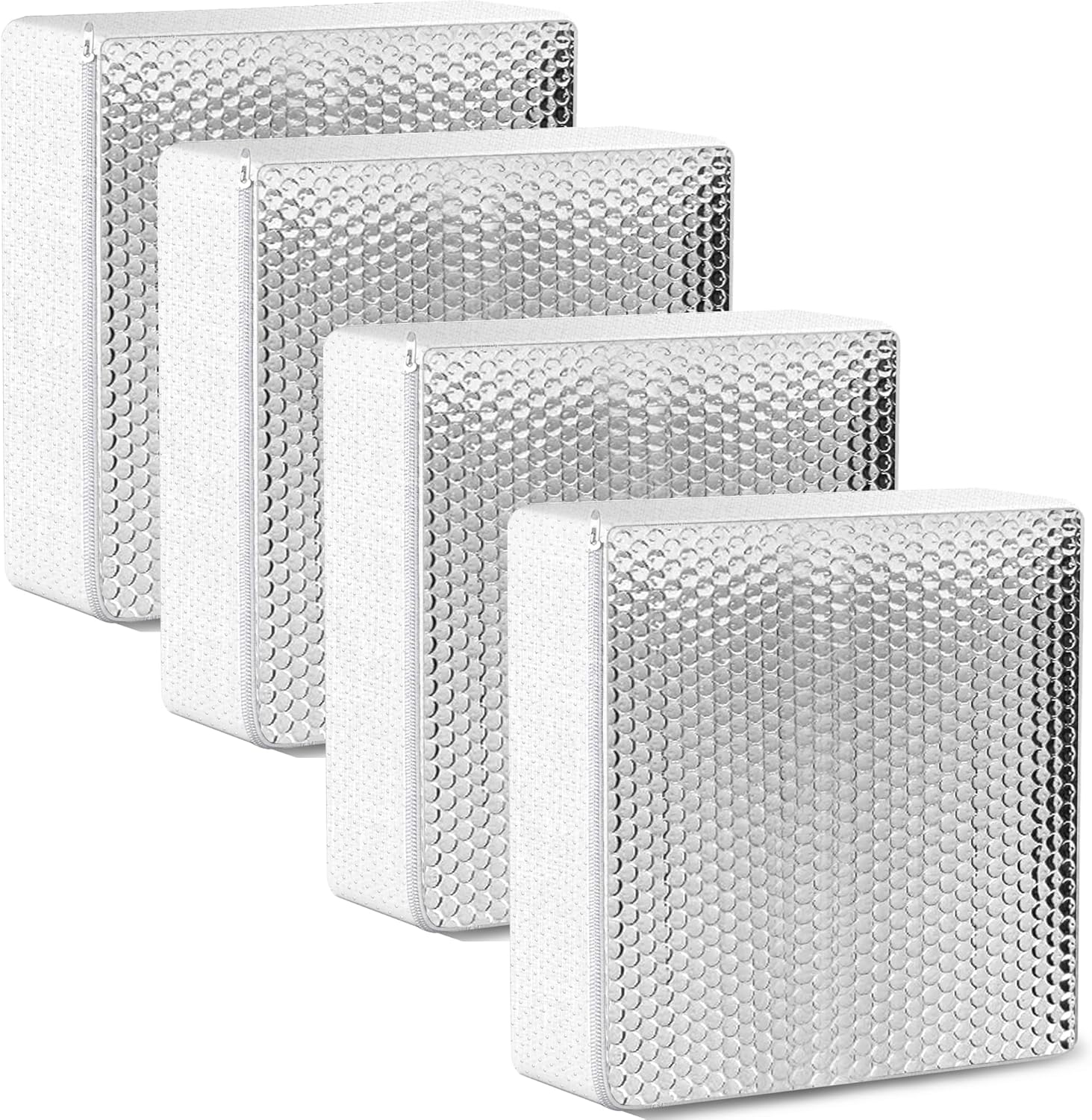 4 Pack RV Vent Insulator and Skylight Cover 14″x14″x3″ with UV Protection Layer Reduce Heat Transfer & Increase A/C Efficiency RV Accessories for Vent Inside Camper Trailer