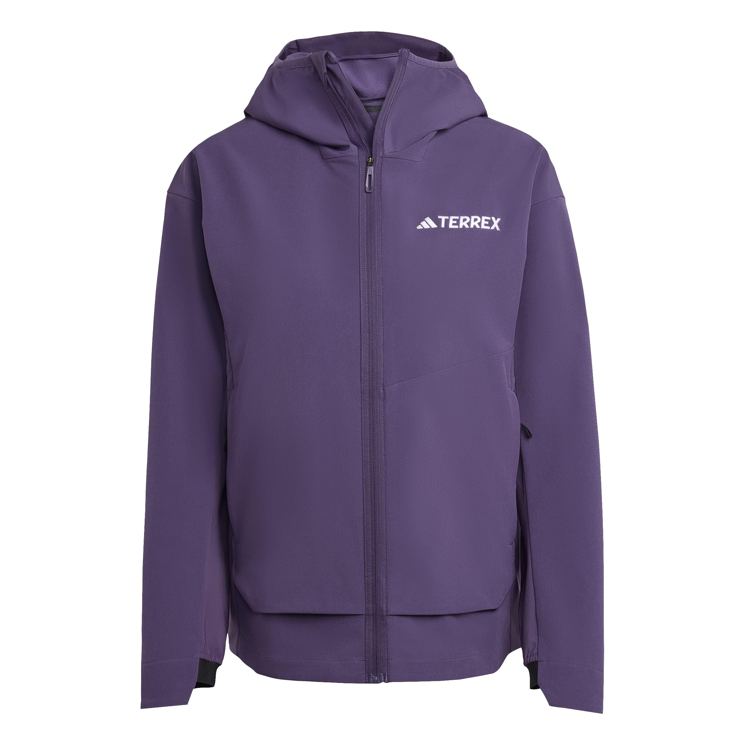 Adidas Women's Terrex  Hiking Softshell Jacket - Plum - 14 (L)