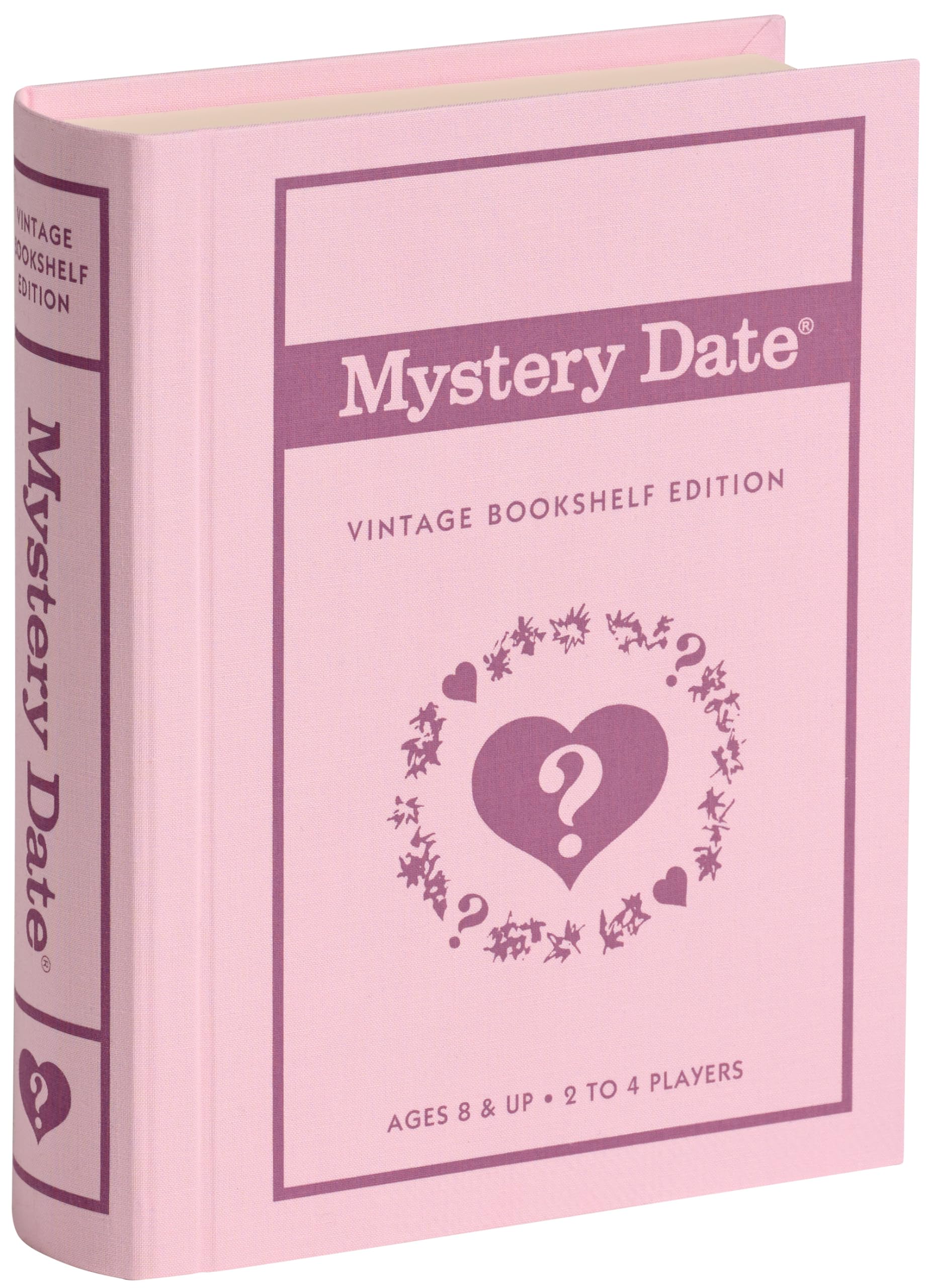 WS Game Company Mystery Date Vintage Bookshelf Edition, Vintage Board Games Collection, Fabric Box, Retro 1960s Family Game Night Favorite, Ages 8+