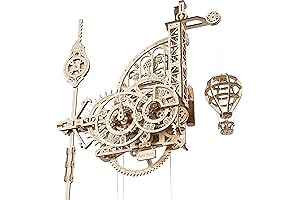 ugears UGM-11 Mechanical 3D Wooden Puzzle Aero Clock