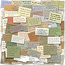 120PCS Bible Verse Stickers, No Repeat Christian Vintage Inspirational Quote Sticker, Typewriter Scripture Stickers, Bible Study Supplies for Scrapbooking, Water Bottle, Laptop