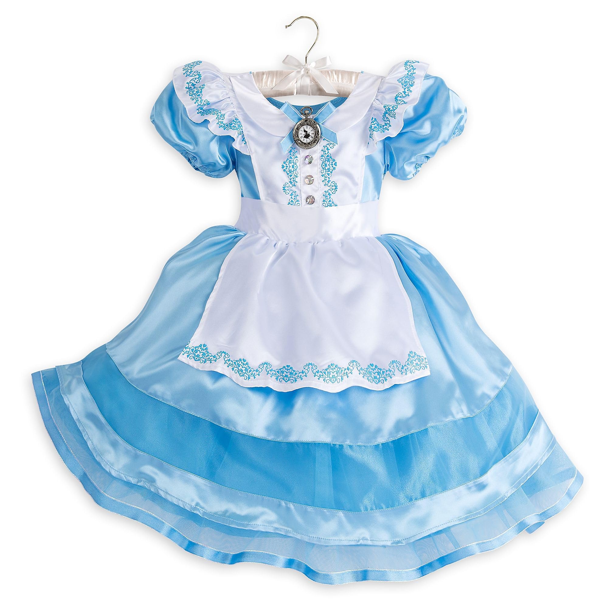 Disney Store Official Alice in Wonderland Costume for Kids, 1 Pc. Authentic  Alice Fancy Dress Up Party Outfit, Girls Satin Dress with Apron and Puffed  Sleeves  Size 5-6 Years - BigaMart