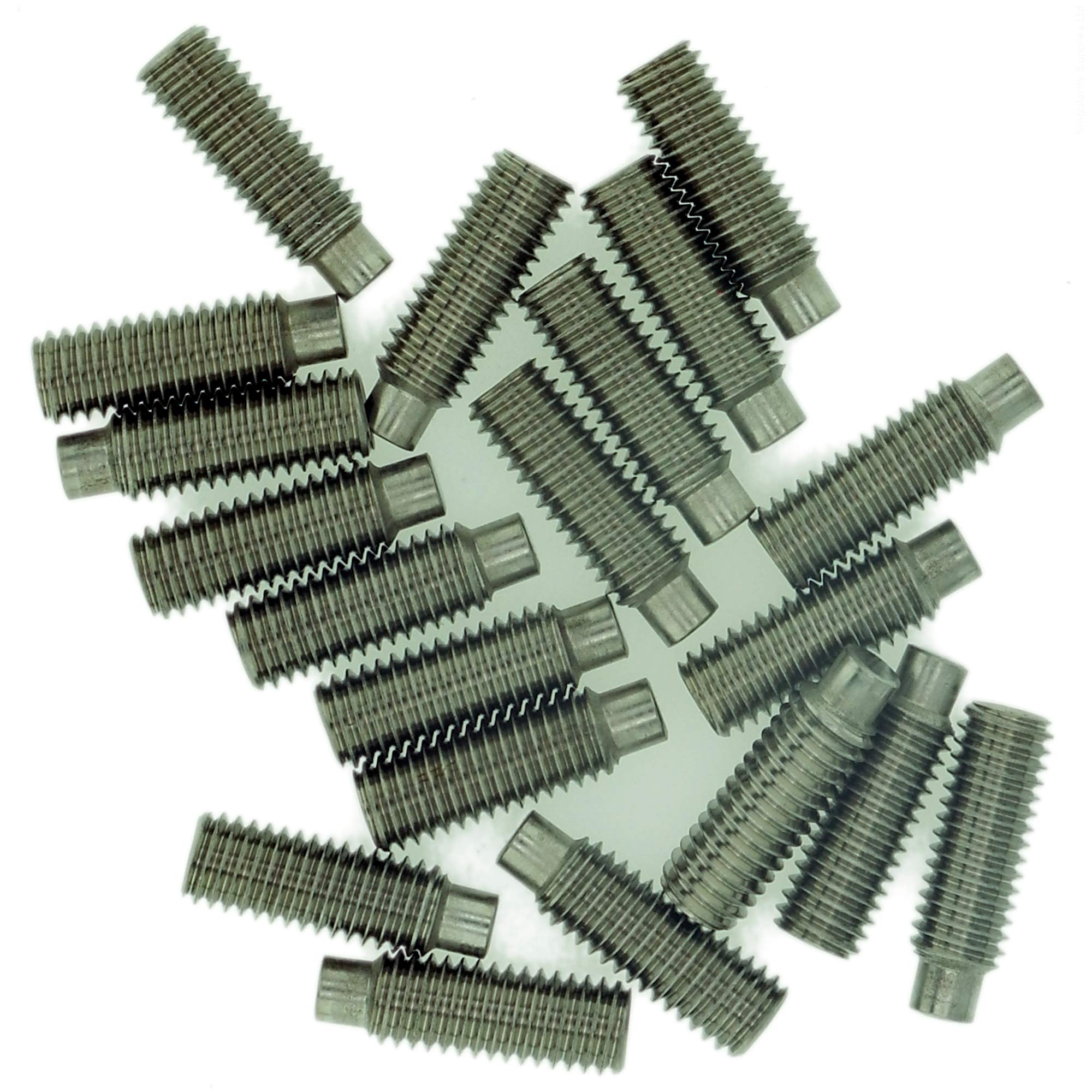 Singularity Supplies M4 (4Mm X 4Mm) Hex Socket Grub Screw (Dog Point) - Stainless Steel (A2) (Pack Of 20)
