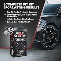 Vista 5 de Kit de retoque de llantas rápido y fácil, colores universales (negro (brillo))