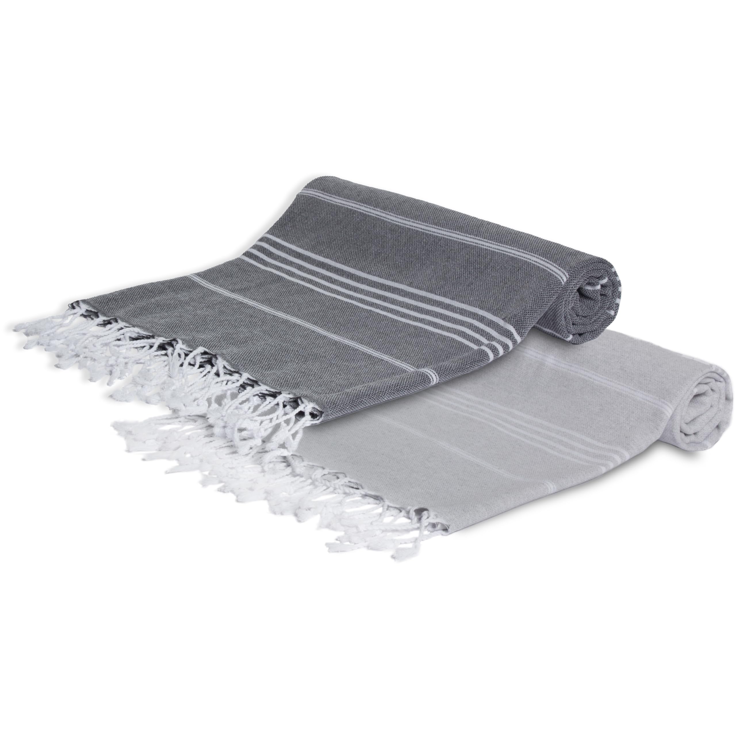 MEBY Set of 2 XXL Sauna Towels (100 x 200 cm) Beach Towel, Bath Towel, Turkish Hammam Towel - Image 2
