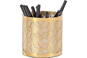 Deco 79 Glam Iron Decorative Pencil Holder