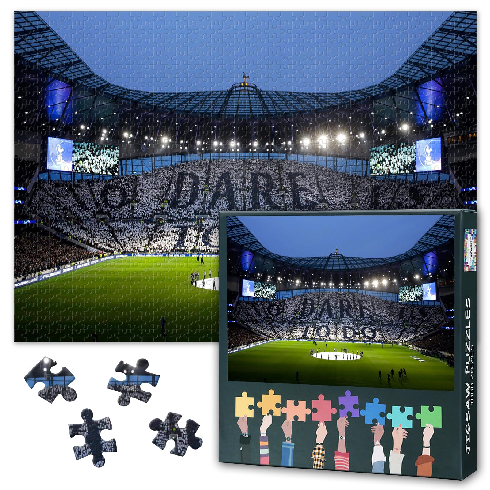 1000 Piece Jigsaw Puzzle for Adults Estadio do Tottenham Stadium Rompecabezas Para Adultos Football Sport Club Challenging Puzzle 50x70cm