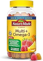Nature Made Multivitamin + Omega-3 Gummies for Men & Women - Immune, Bone, Muscle Support & Energy - 140 Ct, 70-Day Supply