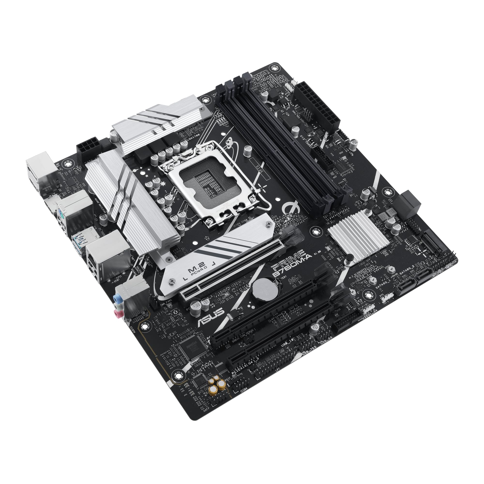 Asus Prime B760M-A-Csm - Motherboard - Micro Atx - Lga1700-Sockel - B760 Chipsatz - Usb 3,2 Gen 1, Usb 3,2 Gen 2, UsB-C 3,2 Gen 1 - 2,5 Gigabit Lan -