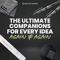 Vista 6 de Kit de accesorios Rocketbook – Juego completo con 2 bolígrafos FriXion Gel, botella de spray, paño de microfibra y base para bolígrafo – Compatible