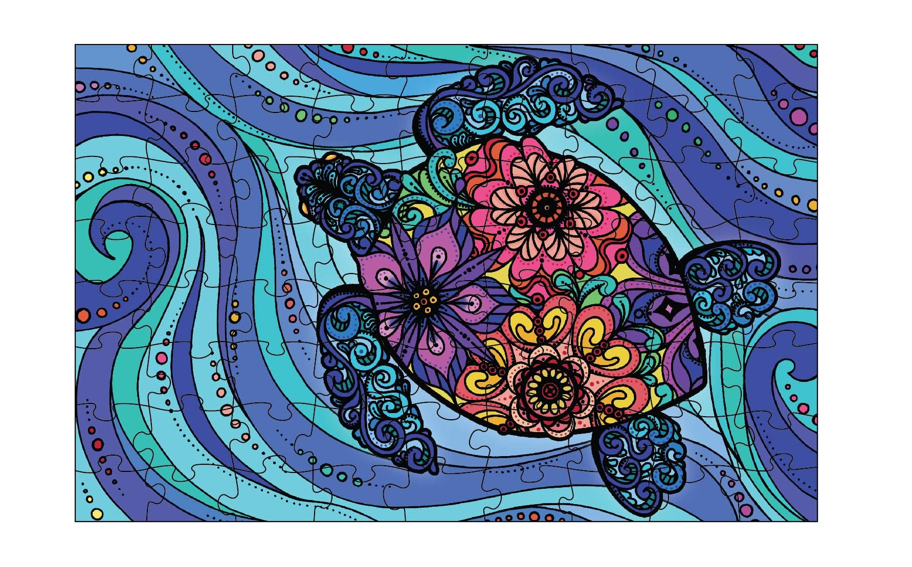 Ambassador Mindful Living Kids 72. pc puzzle – Flow like a Turtle