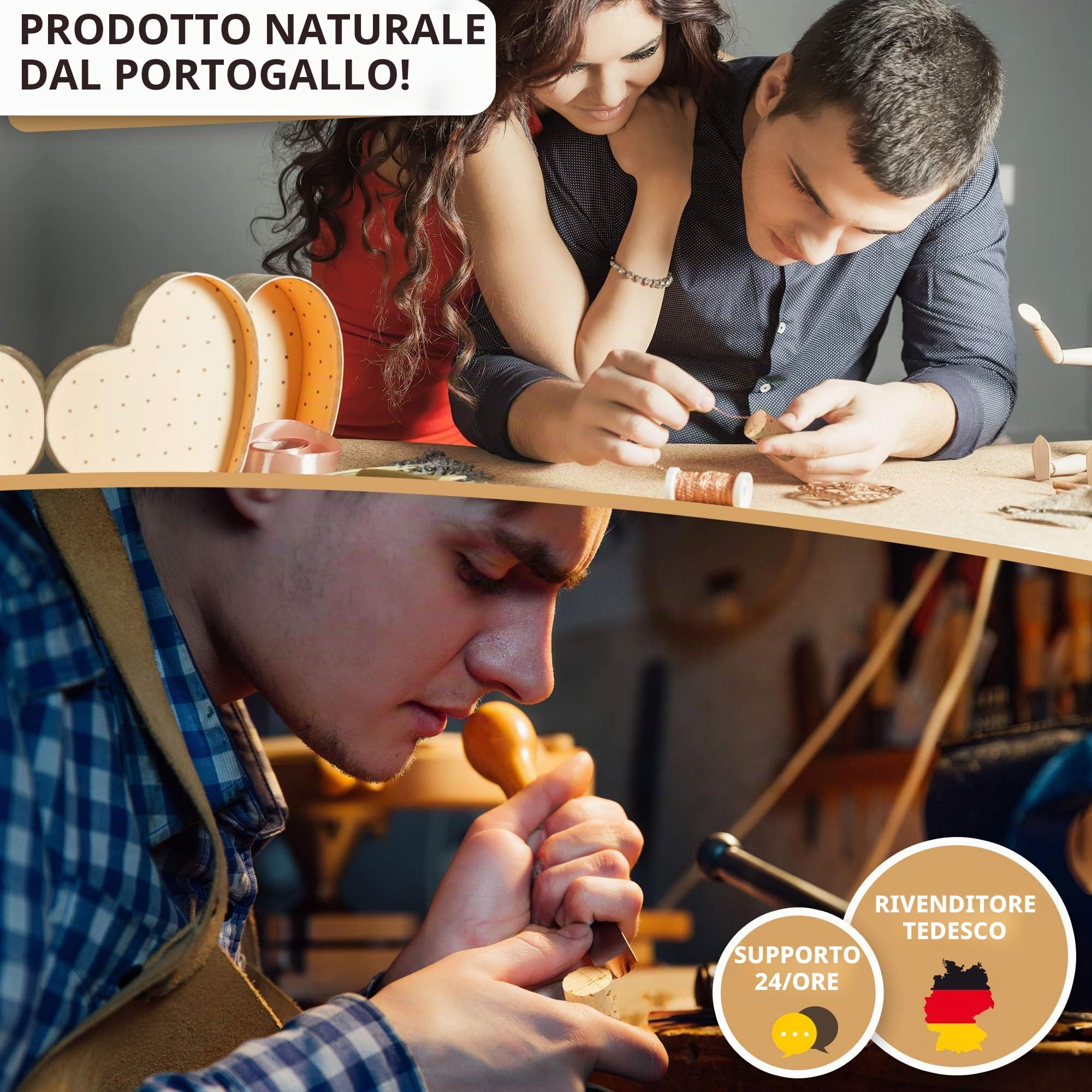 200 tappi di sughero NUOVI, FORMA, ESSERE CREATIVO, ARTISTA, Fai da te, BAMBINI - tappi per bottiglie naturali, accessori per la fabbricazione di bambini, DIY, hobby ho bisogno di luce 24 mm x 45 mm