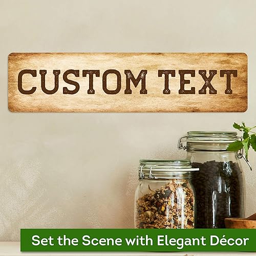 Miniatura 4 de Custom Sign, Custom Street Sign, 11 Font Colors, 13 Font Styles, 4 Hole Options, 22 Sizes, 3x12 Inches, Rust Free DiBound, Fade Resistant, Made in