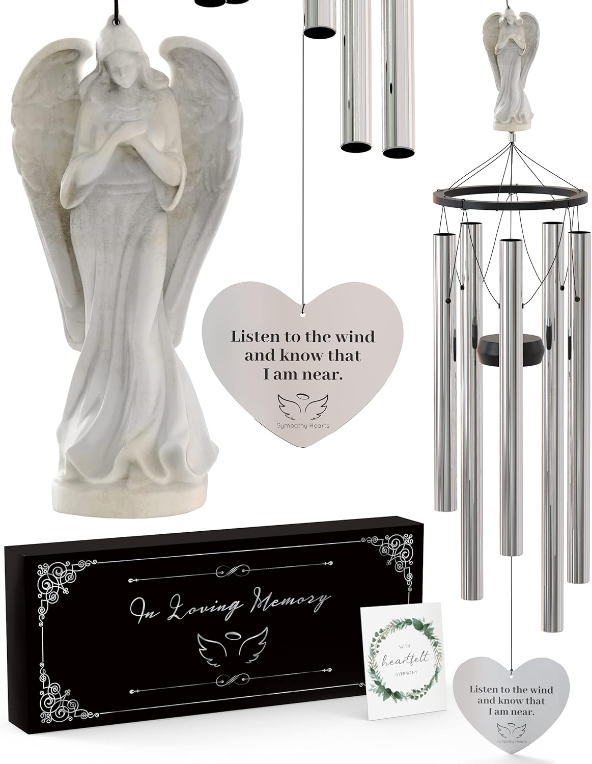 Angel Memorial Wind Chimes for Loss of Loved One 34