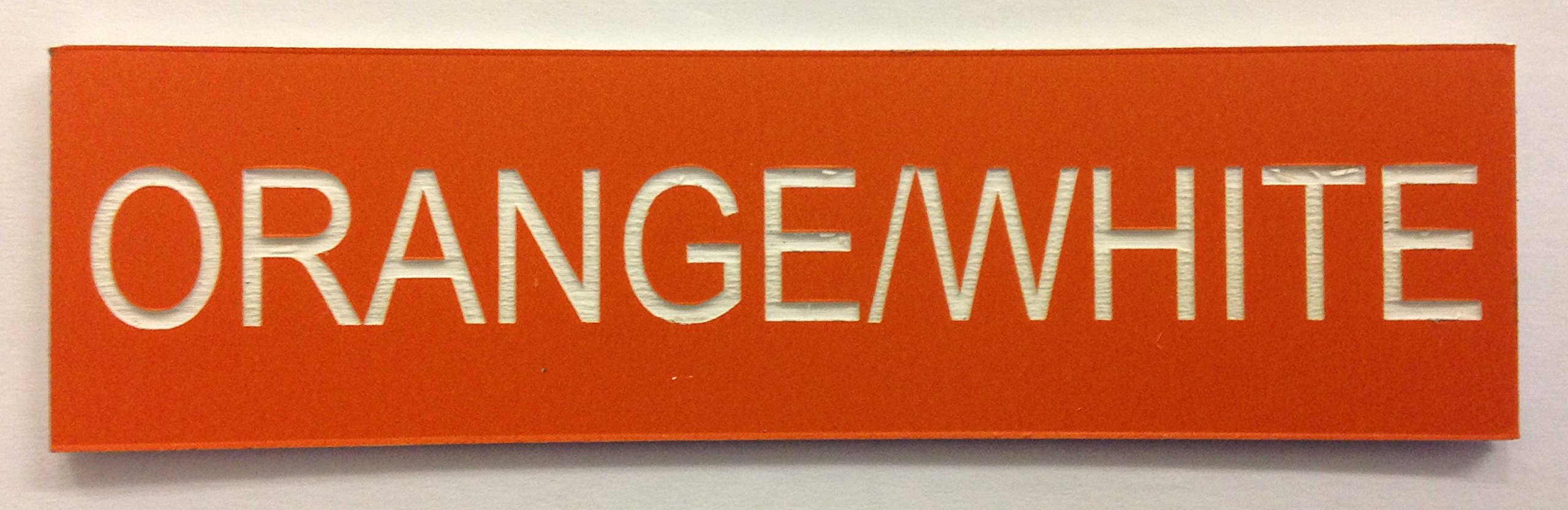 FSSS Ltd ENGRAVED DOLLS HOUSE STREET SIGN (ORANGE, 105x20mm)