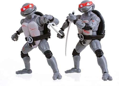 Miniatura 5 de The Loyal Subjects TMNT Battle Damaged Comic Line Art - Juego de 4 figuras de acción BST AXN de 5 pulgadas