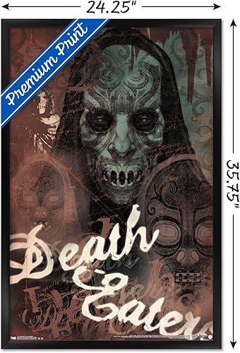 Miniatura 3 de Trends International The Wizarding World Harry Potter - Póster de pared de máscaras mortífagos, 22.375 x 34 pulgadas, versión enmarcada en negro