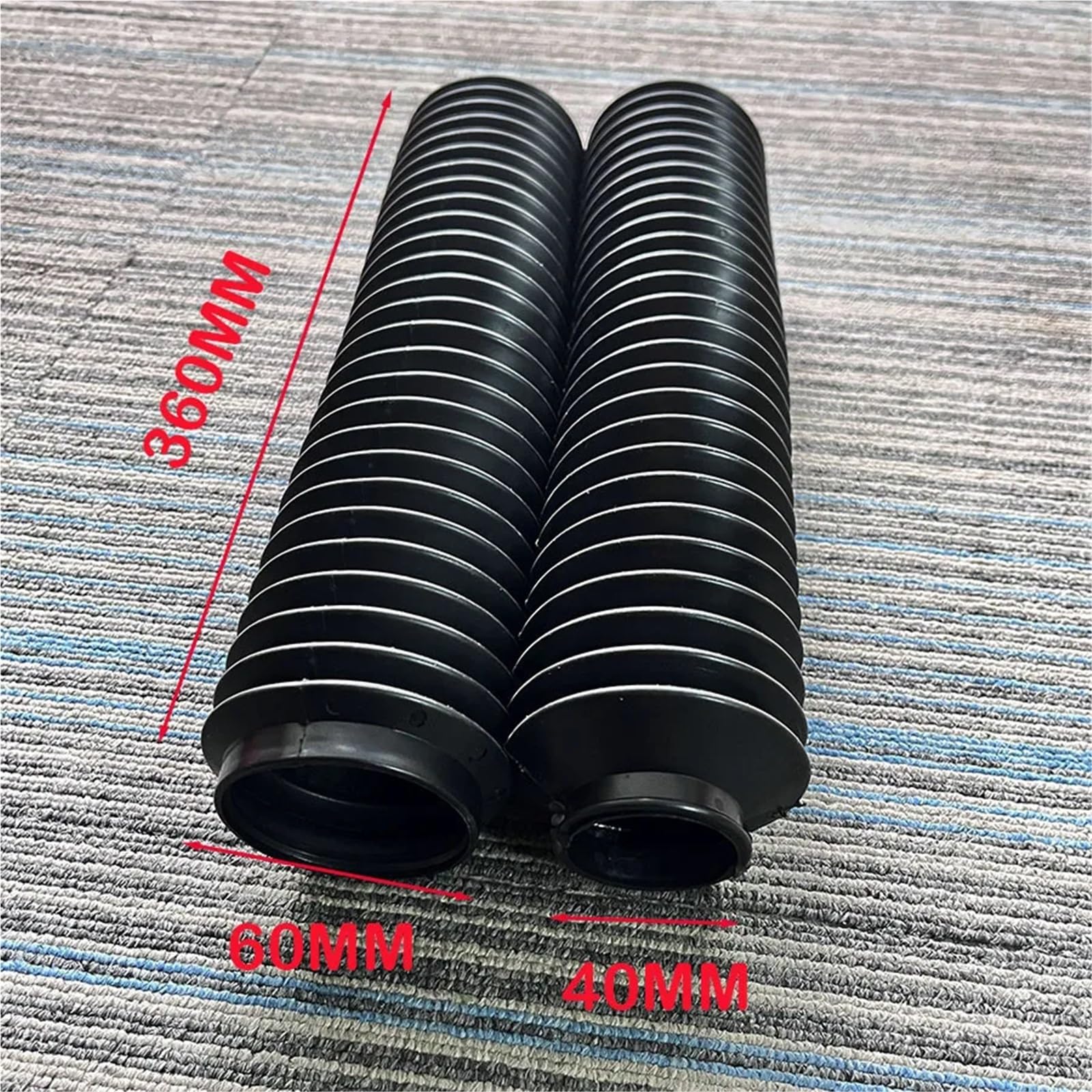 Osłony widelca motocyklowego Widelce motocyklowe Uniwersalne gumowe osłony przedniego widelca motocyklowego pasujące do HONDA CR CRF XR 150 230 F 250 250F 250R 300 450 450 F 450R CRF250F(N0341a-Black)
