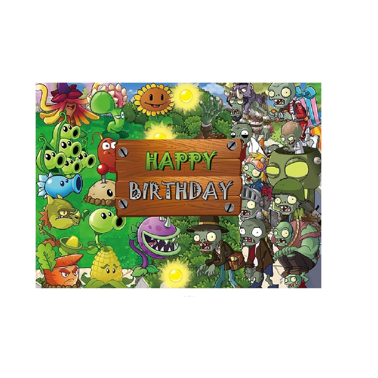 Buy s vs. Zombies Birthday Party Supplies Decoration Kit with Happy